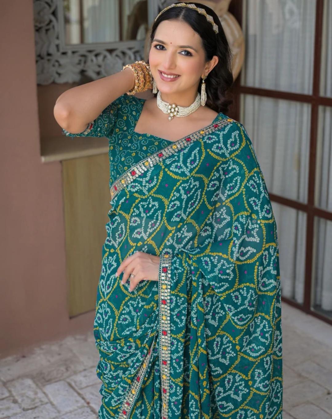 Green Cotton Saari