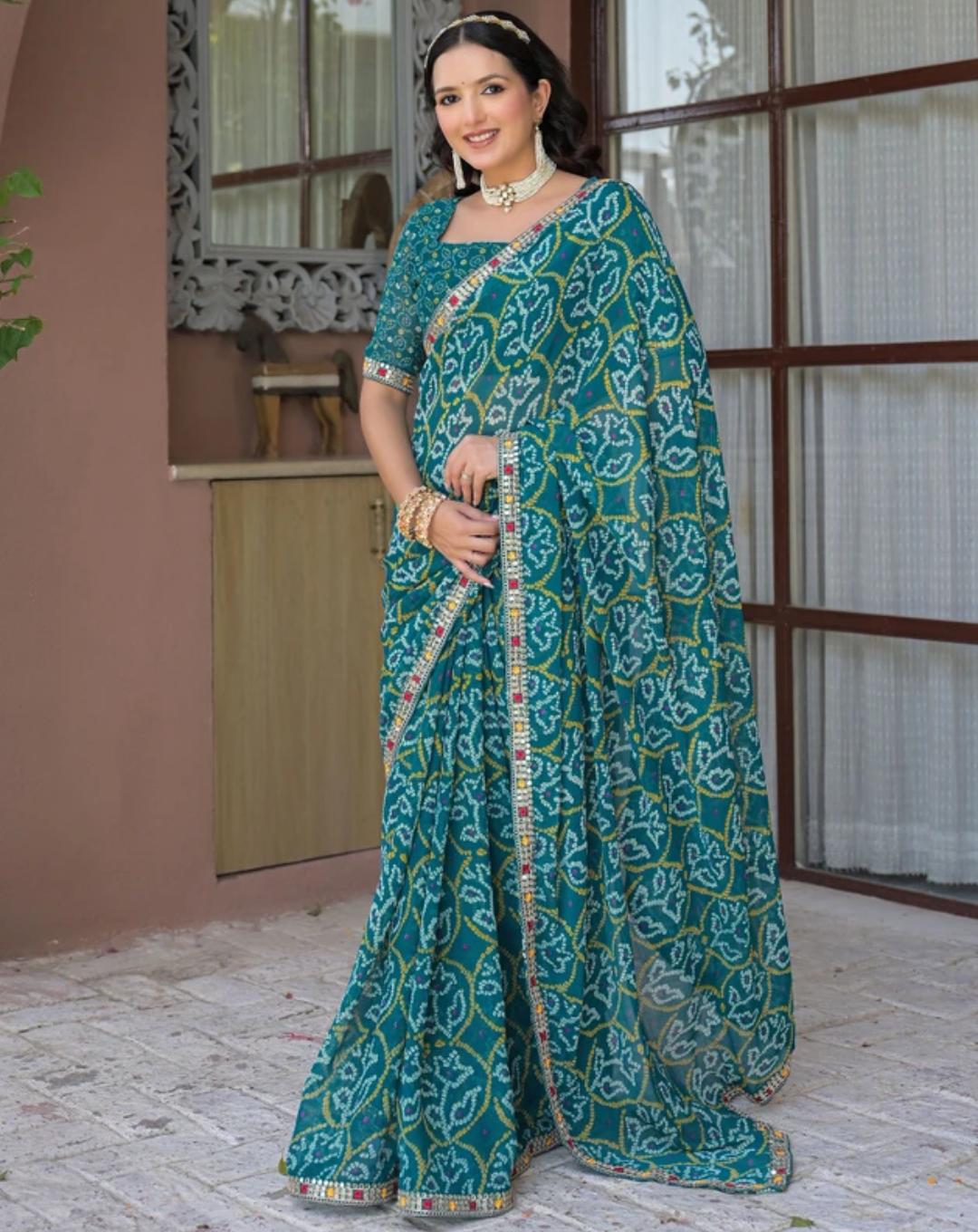 Green Cotton Saari