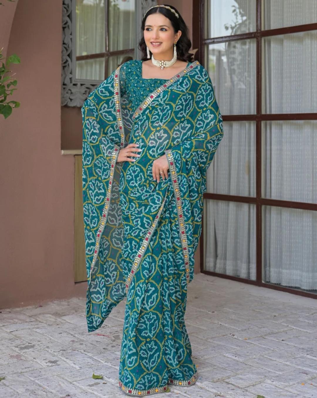 Green Cotton Saari